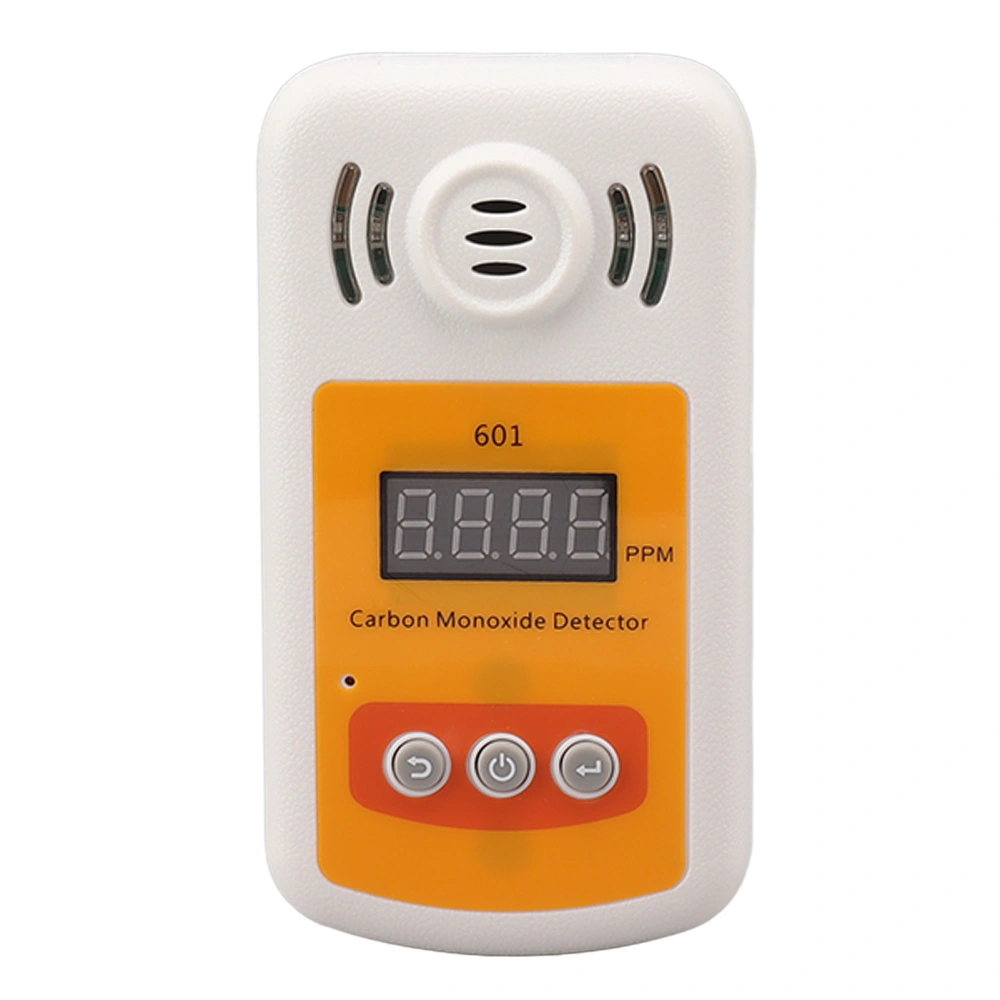 CO Gas Tester Handheld CO Gas Detector Digital Gas Tester With Sound Light Alarm 1ppm Resolution