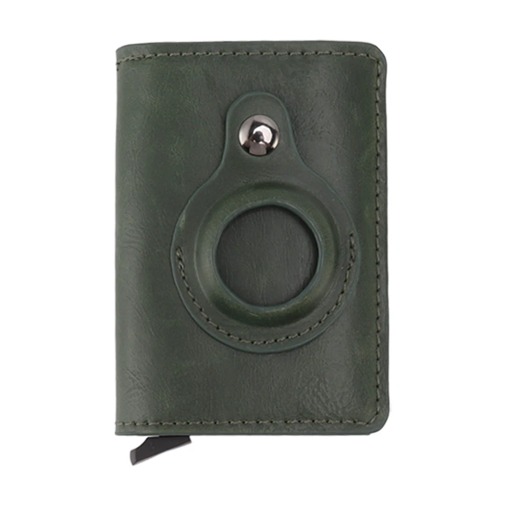 ID Credit Card Holder Wallet Bank Card Clip Wallet Money Clip Wallet with Slot for IOS Locator Green