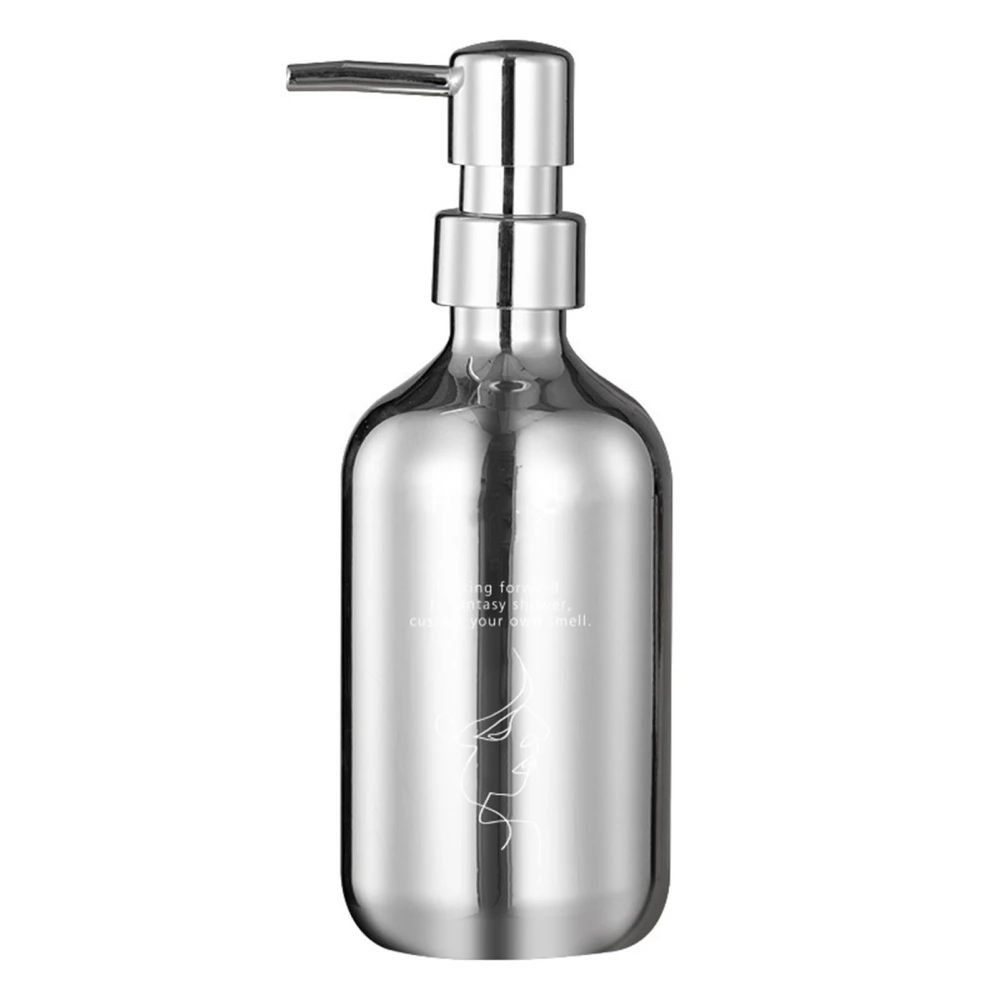 Hand Pump Dispenser Ins Style PP Electroplating Shampoo Pump Bottles for Kitchen Bathroom Countertop