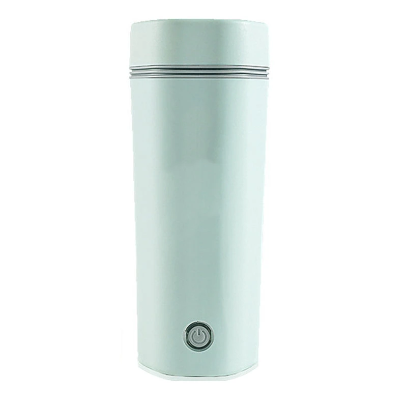 Portable Electric Kettle Upgraded 304 Stainless Steel Small Travel Boil Water Cup Water Boiler for Home Outdoor Office Light Green CN Plug 220V