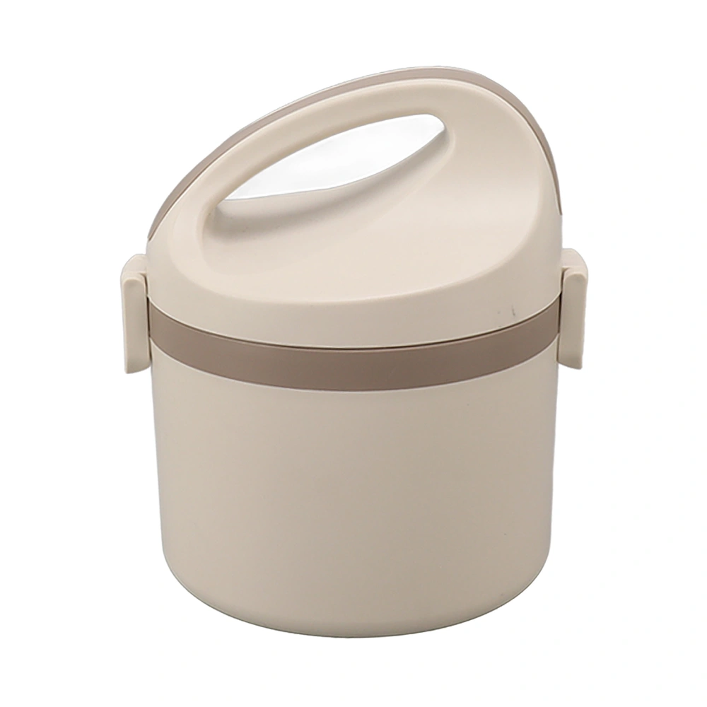 Bento Lunch Box Stainless Steel Insulated Portable Lunch Container Box for School Office Travel Beige