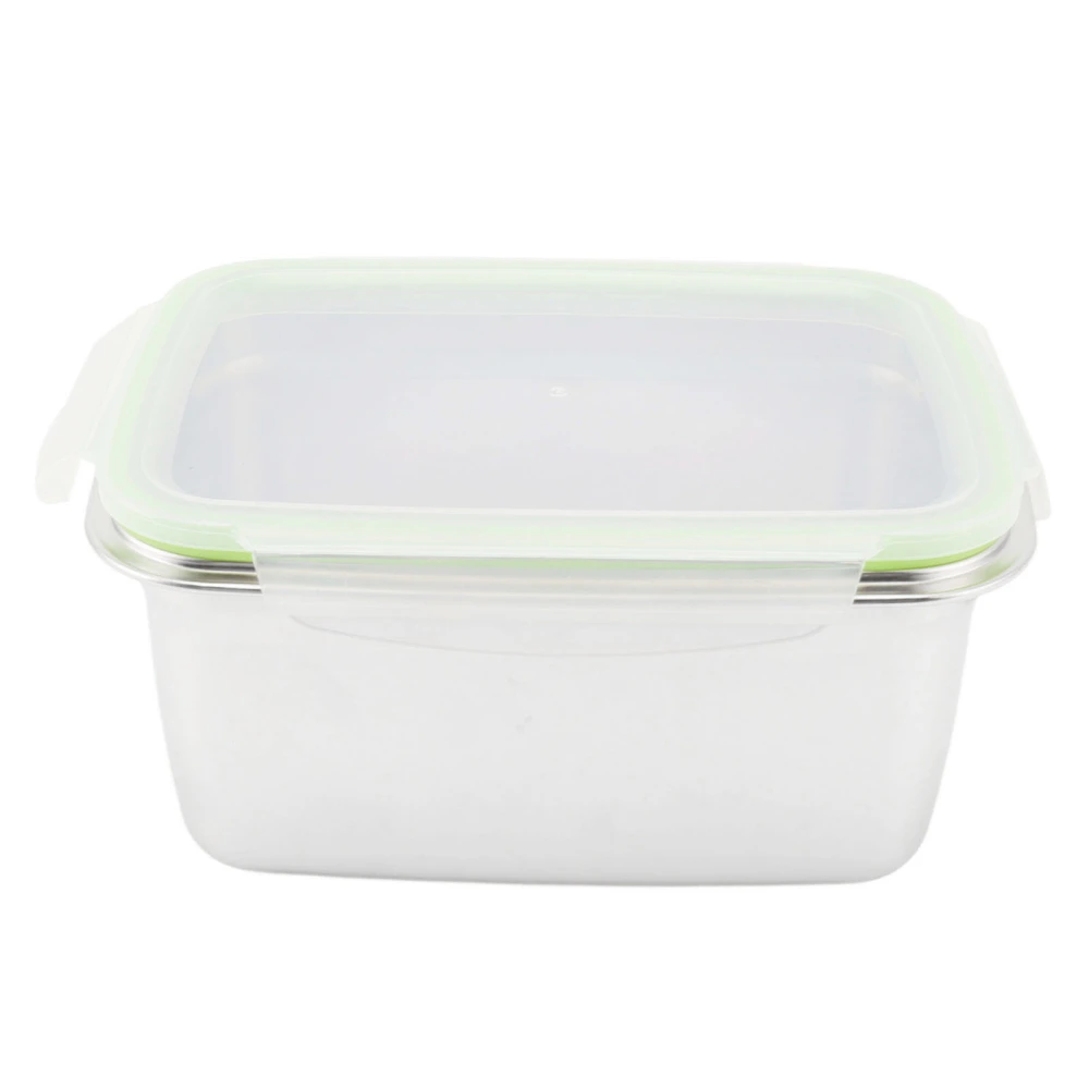 304 Stainless Steel Lunch Box Leakproof Food Storage Containers Square Bento Box 2800ml