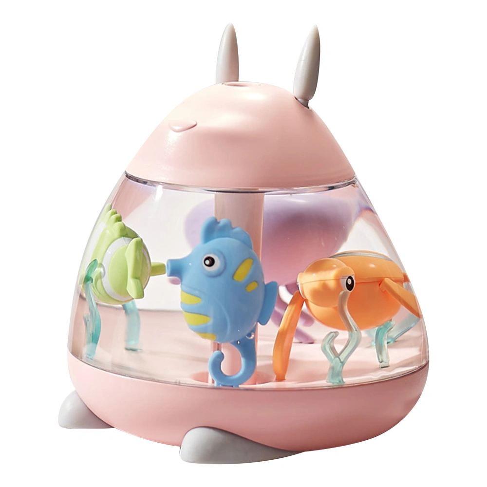 Desk Humidifier Silent USB Powered Decorative Marine Animals Design Small Humidifier for Bedroom Office Pink One Size