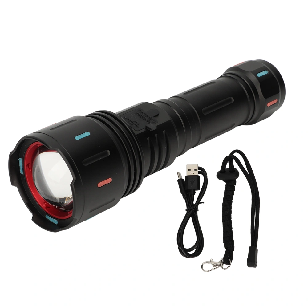 Rechargeable LED Flashlights 30W 5 Light Modes Aluminum Alloy Super Bright Waterproof Flashlights for Outdoor Camping