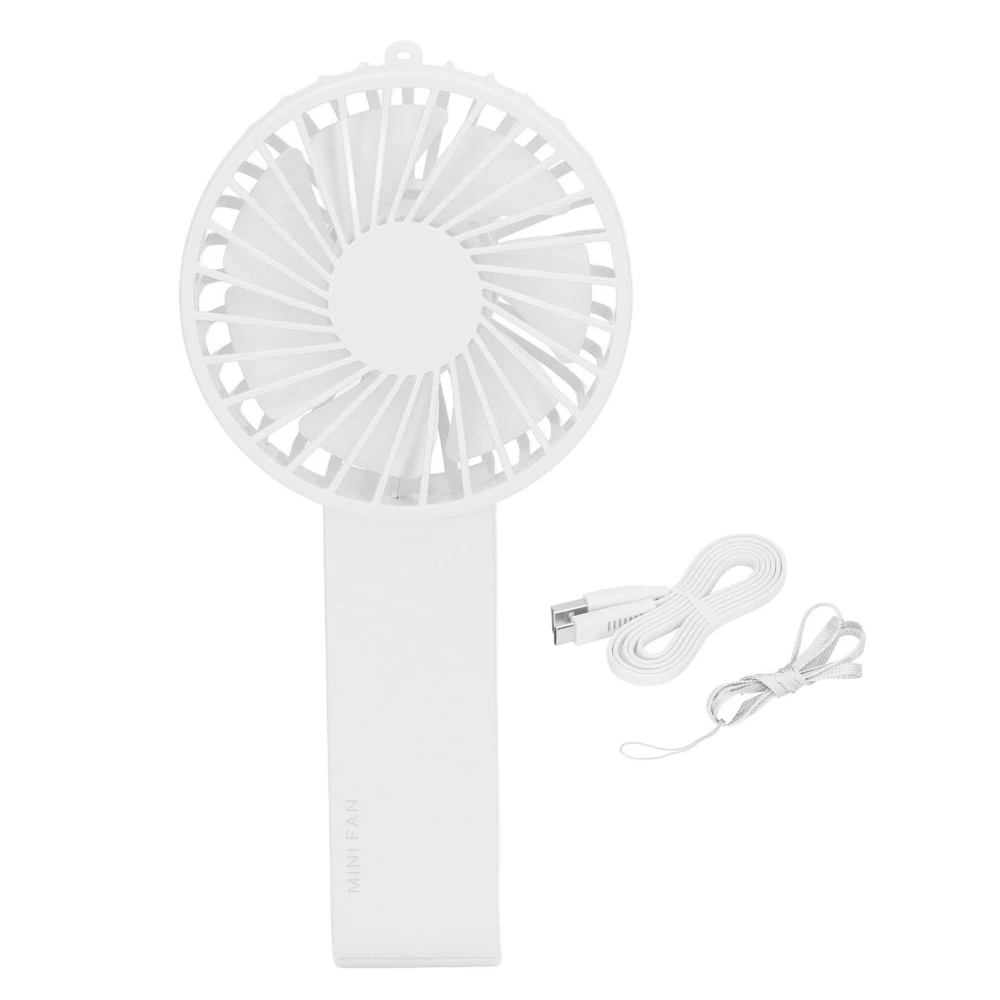 Mini Handheld Fan Foldable Portable Fan USB Rechargeable Fan For Home Office Travel White