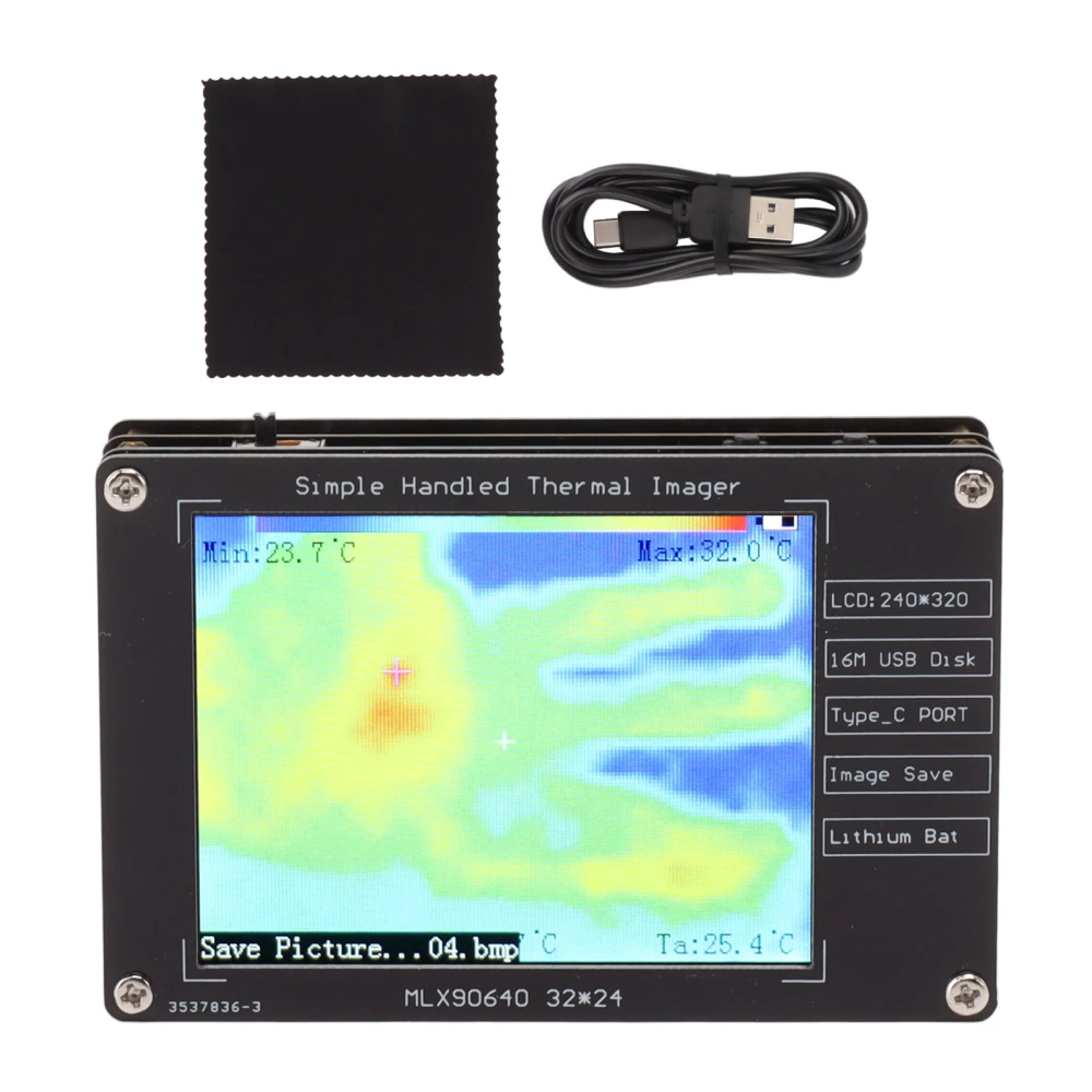 Infrared Thermal Imager Portable DIY LCD Digital High Accuracy Infrared Temperature Sensor for Equipment Test