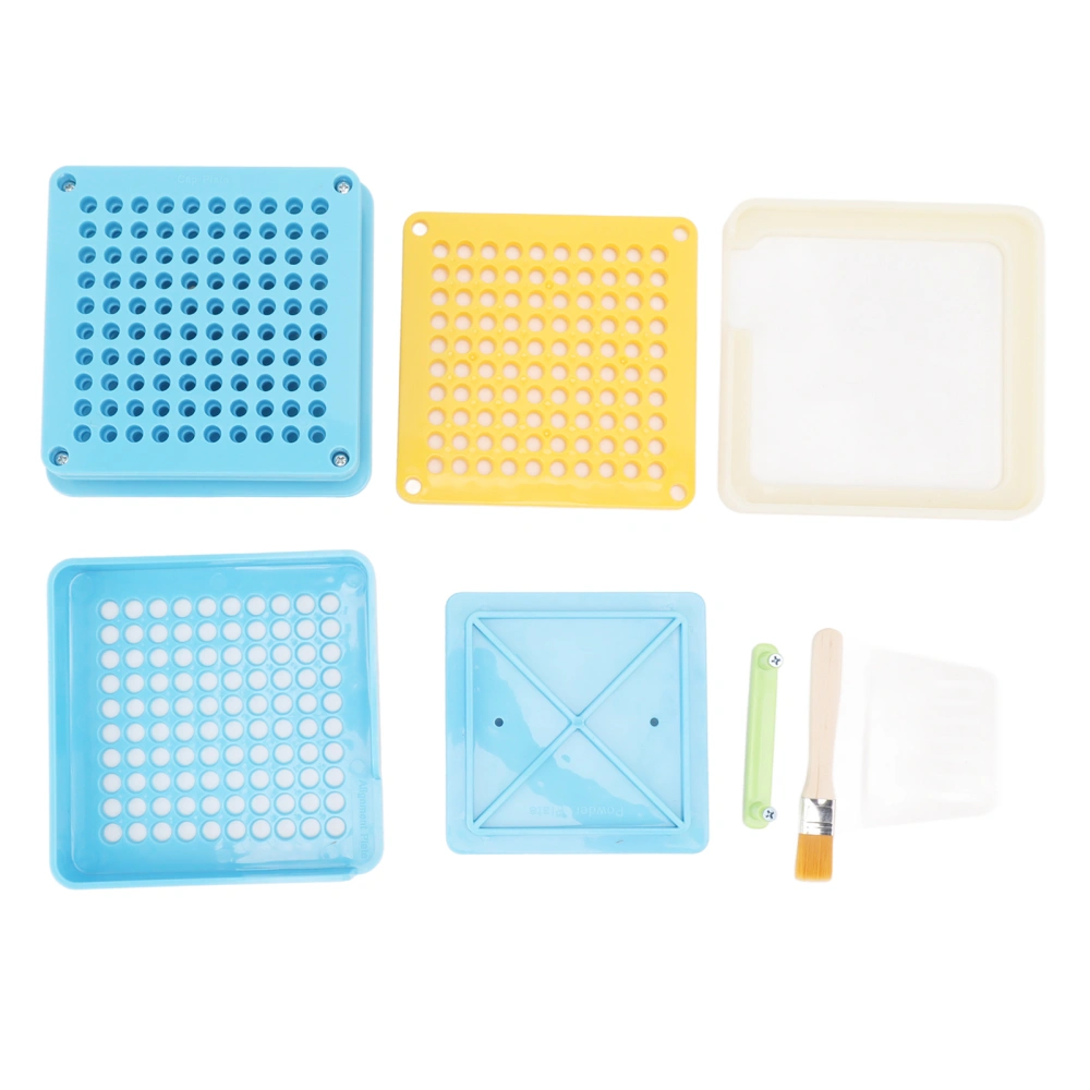 Medicine Capsule Filling Tray 100 Hole Capsule Filling Machine Capsule Filling Tool Manual Capsule Filler Blue