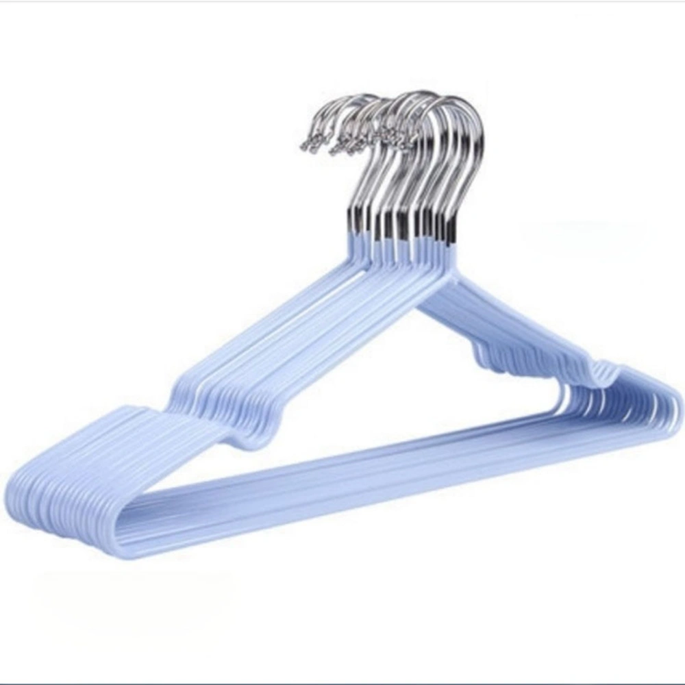 Clothes Hangers Prevent Slip Space Saving Heavy Duty Dry Wet Thick Clothes Hangers for Home Dormitory Blue