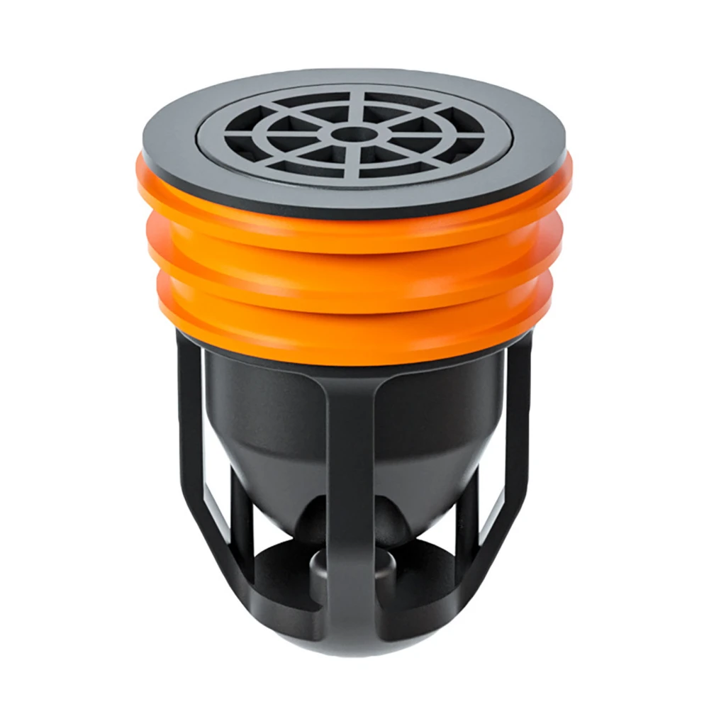 Floor Drain Anti Odor Double Filter Clogging Insects Prevention Drain Stopper for Bathroom Balcony Black Orange