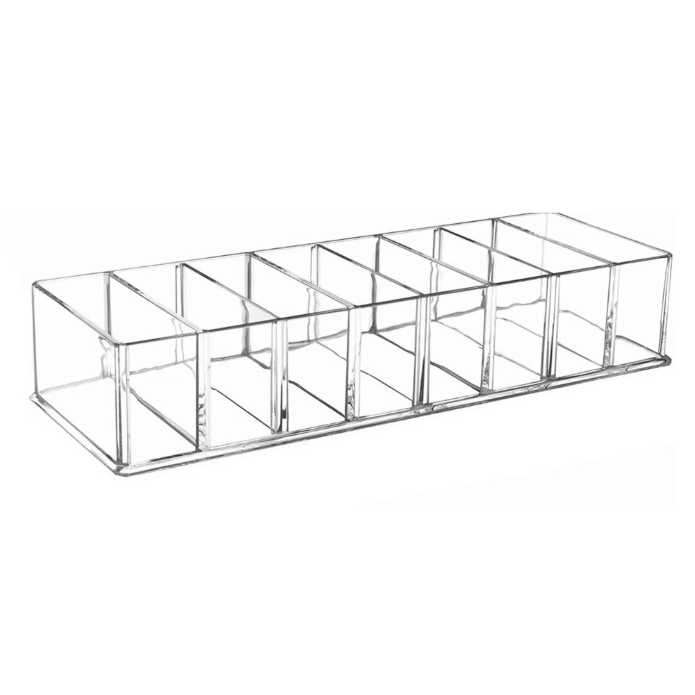 Transparent Acrylic Makeup Stand 8 Spaces Eyeshadow Palette Organizer Cosmetic Display Holder