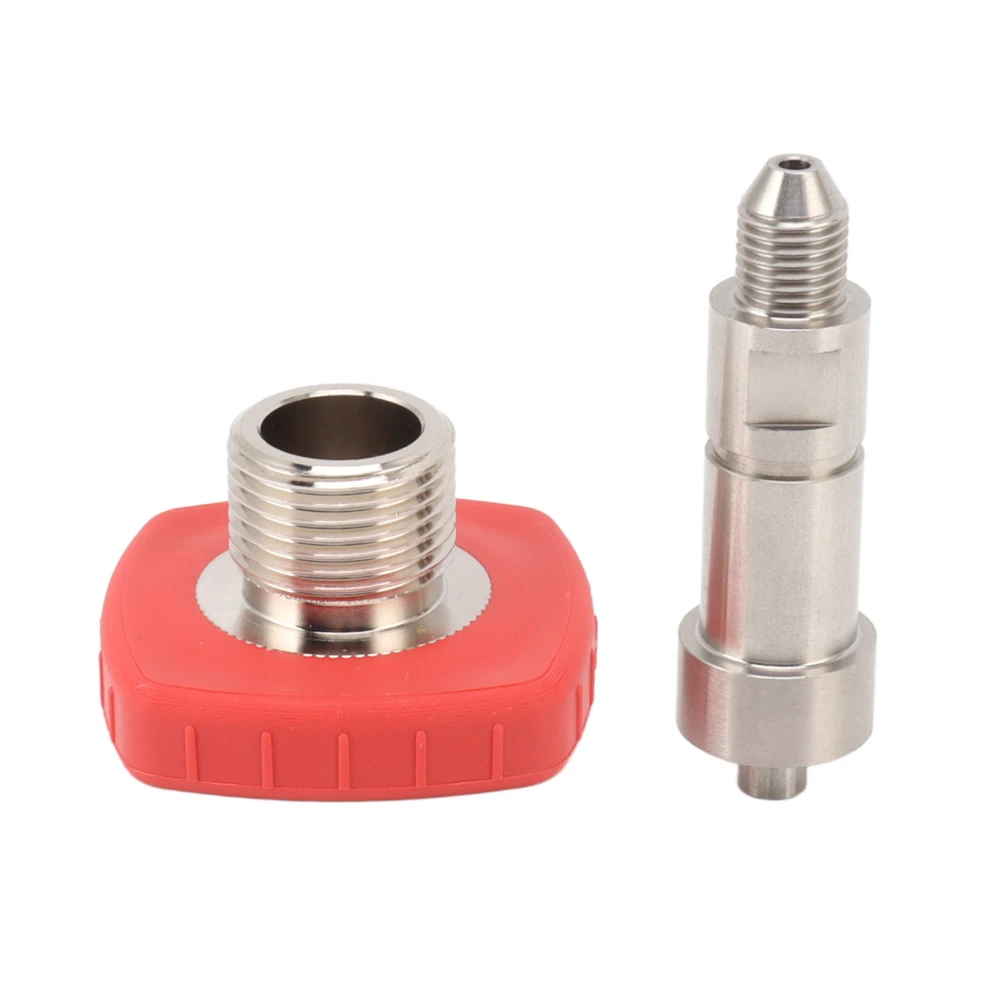 CO2 Filling Cylinder Adapter G5/8 To 7/16‑20 Connector Stainless Steel CO2 Inflatable Bottle Fitting