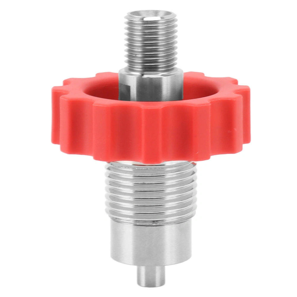 CO2 Inflation Connector G5/8 to 1/4bspp Stainless Steel Red Gear Soda Water Bottle Parts