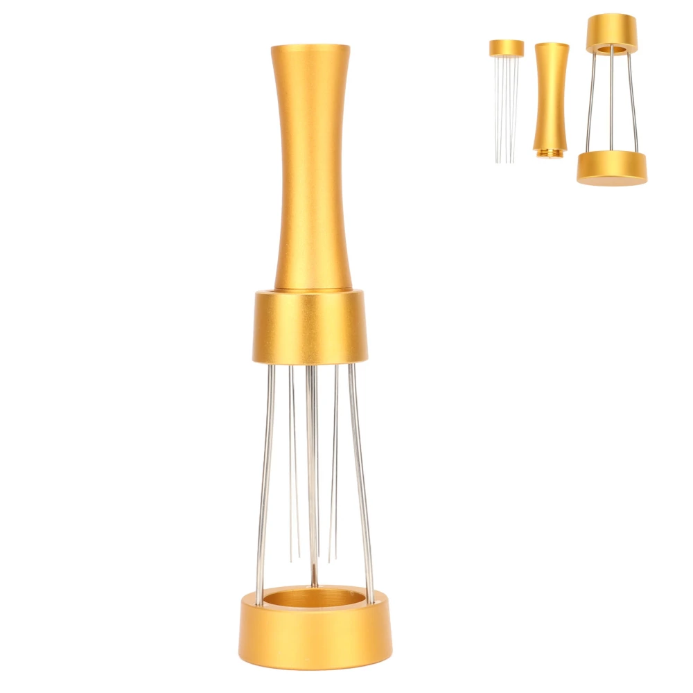 Coffee Stirrer Distributor Needle Stainless Steel Coffee Stirring Powder Needle Distributor Gold