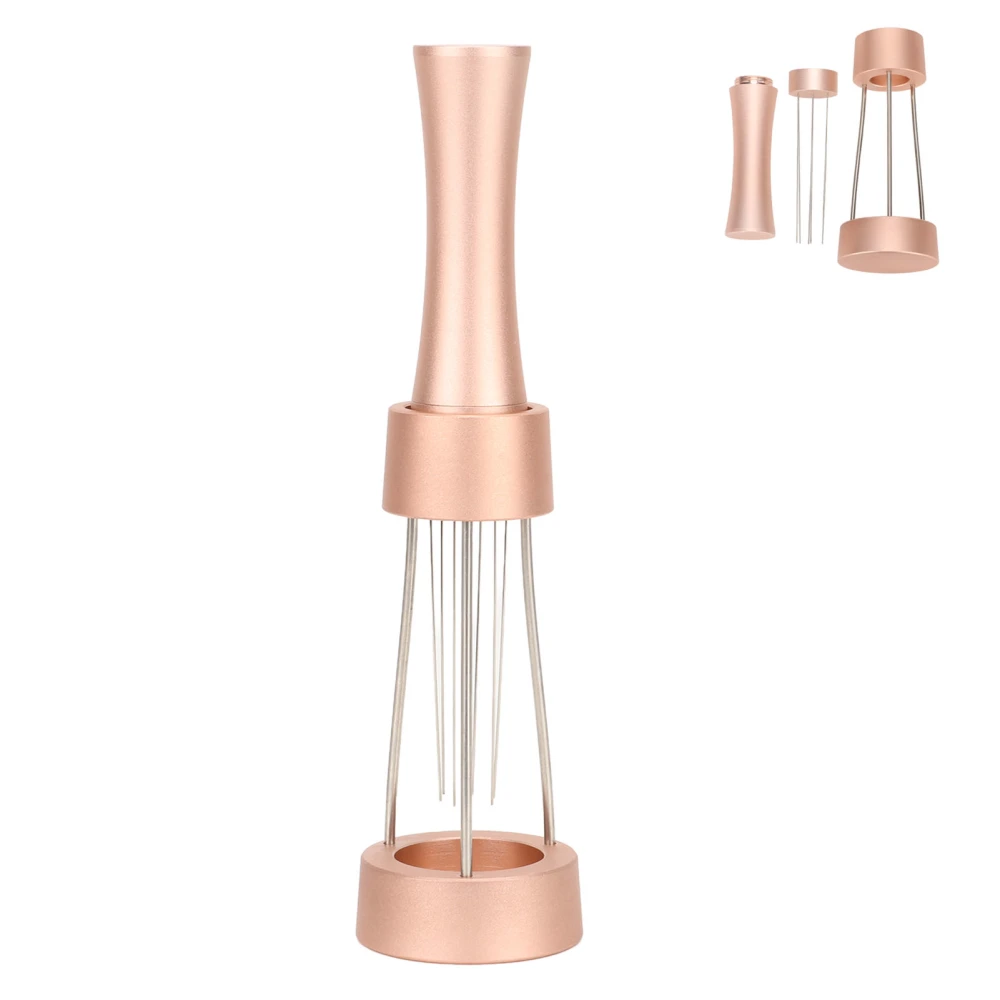 Coffee Stirrer Distributor Needle Stainless Steel Coffee Stirring Powder Needle Distributor Rose Gold