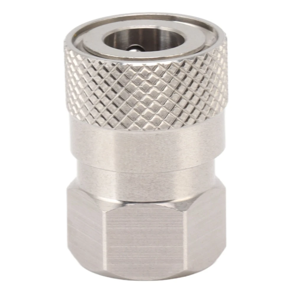 CO2 Refill Connector 304 Stainless Steel Gas Filling Adapter 1/8NPT Female Thread Coupling