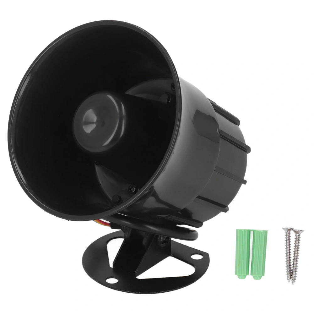 Siren Horn ABS Plastic Electric Wired Alarm Loudspeaker Horn for for Swimming Pool Mall School Security 10 to 28V