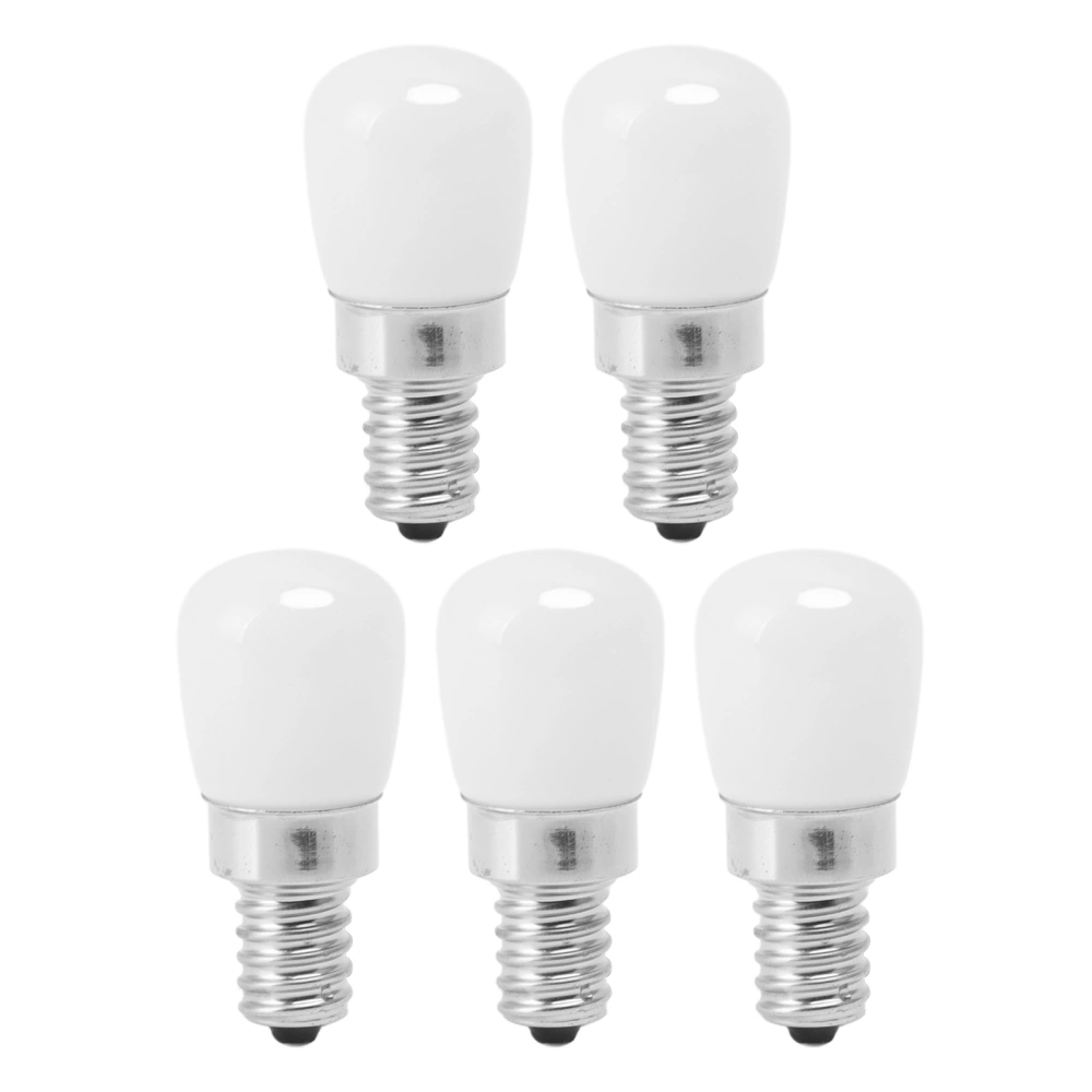 5Pcs LED Refrigerator Light Bulb Fridge Lamp E12 for Freezer Home Lighting Energy Saving 120V White Light