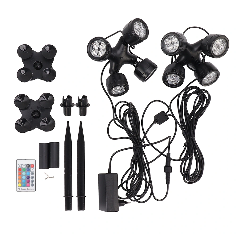 Submersible LED Light RGB Underwater Pool Lamp EU Plug 100‑240V for Aquarium Fish Tank