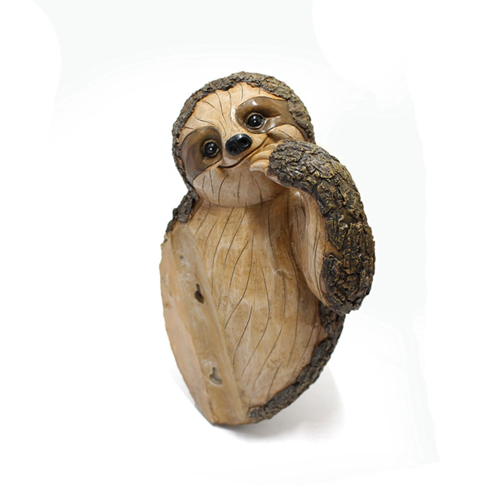 Garden Peeker Sloth Sculptures Lovely Innovative Simulation Resin Waterproof Lasting Tree Hugger Peeker Statue