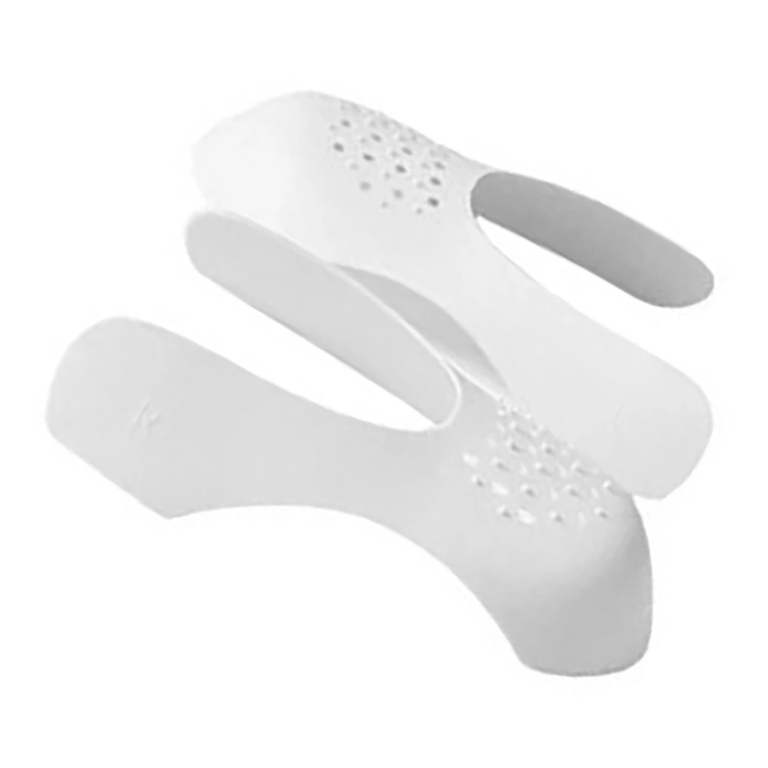 20Pcs Shoe Crease Protectors Anti Wrinkle Elastic Flexible ABS Washable Shoe Crease Guard for Sneakers White