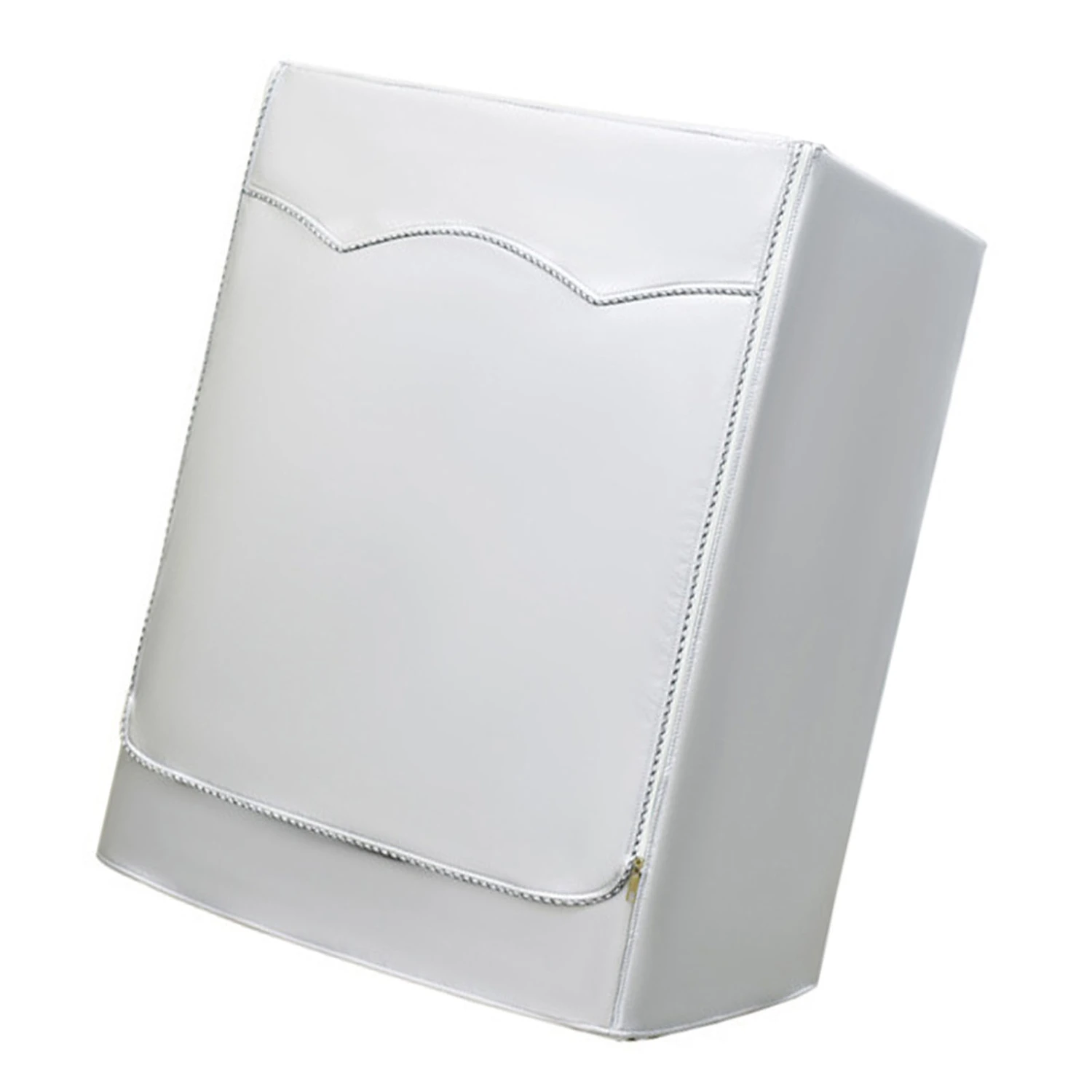 Washing Machine Cover Waterproof Dustproof Sunscreen for Fully Automatic Washer Silvering Oxford Cloth Piping Zipper L