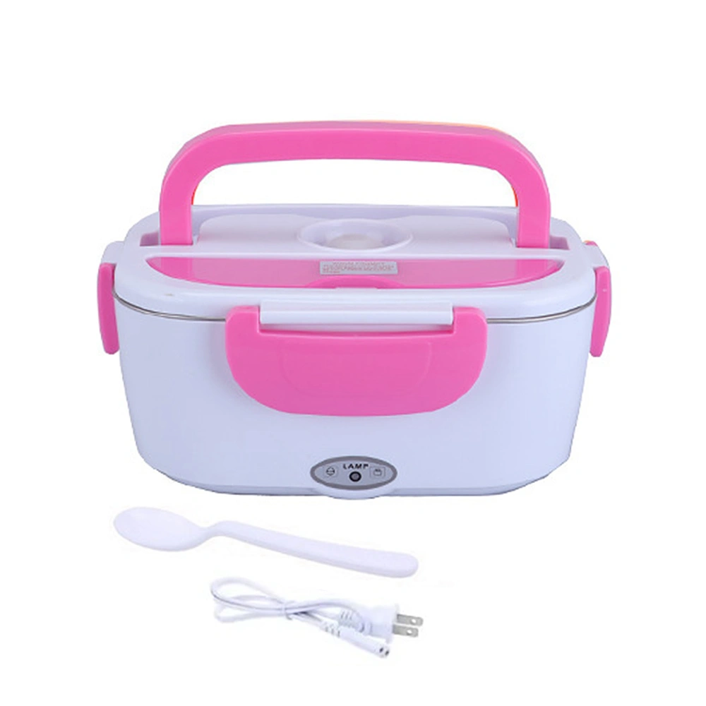 Electric Lunch Box Food Heater Portable Food Warmer for Home Kitchen Pink 110V US Plug