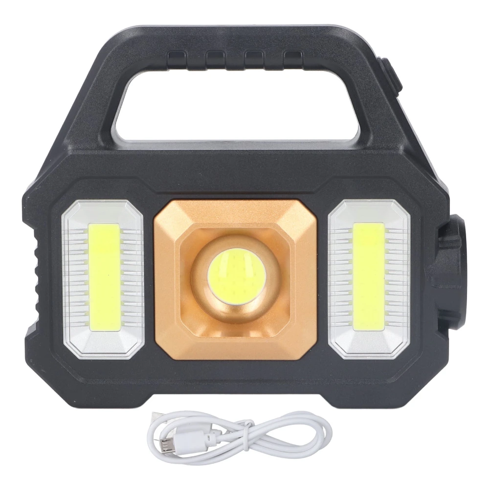 Searchlight LED Front Light COB Side Light 2400LM Handheld USB Charging Solar Spotlight