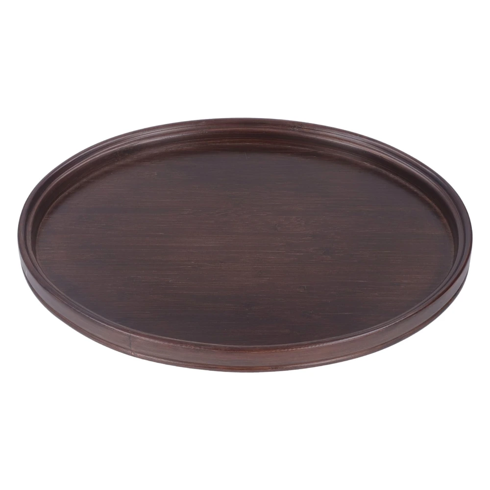 Oval Tea Tray Bamboo Decorative Robust Elegant Safe Dinner Tea Food Tray Table for Home Restaurant