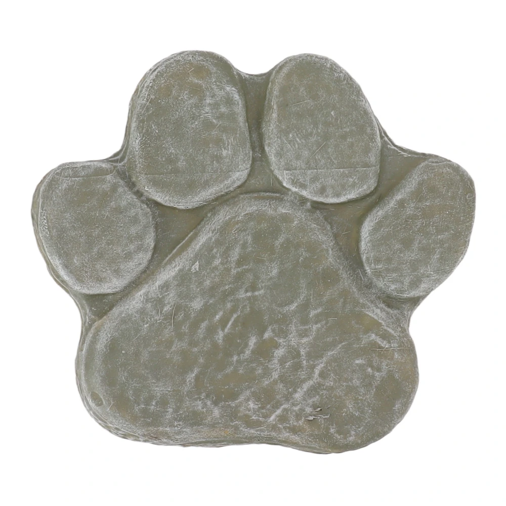 Dog Pawprint Memorial Stone DIY Lettering Dog Grave Marker Pet Monument for Outdoor Lawn Patio Mossy Green