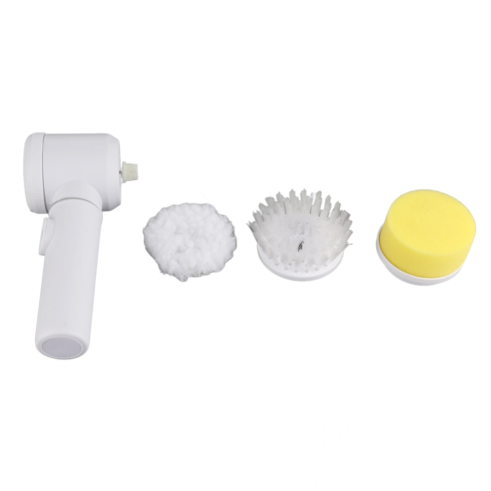 Electric Spin Scrubber with 3 Replaceable Brush Heads Electric Cleaning Brush for Bathroom Tub Tile Floor Sink Window Battery Type (Not Included Battery)