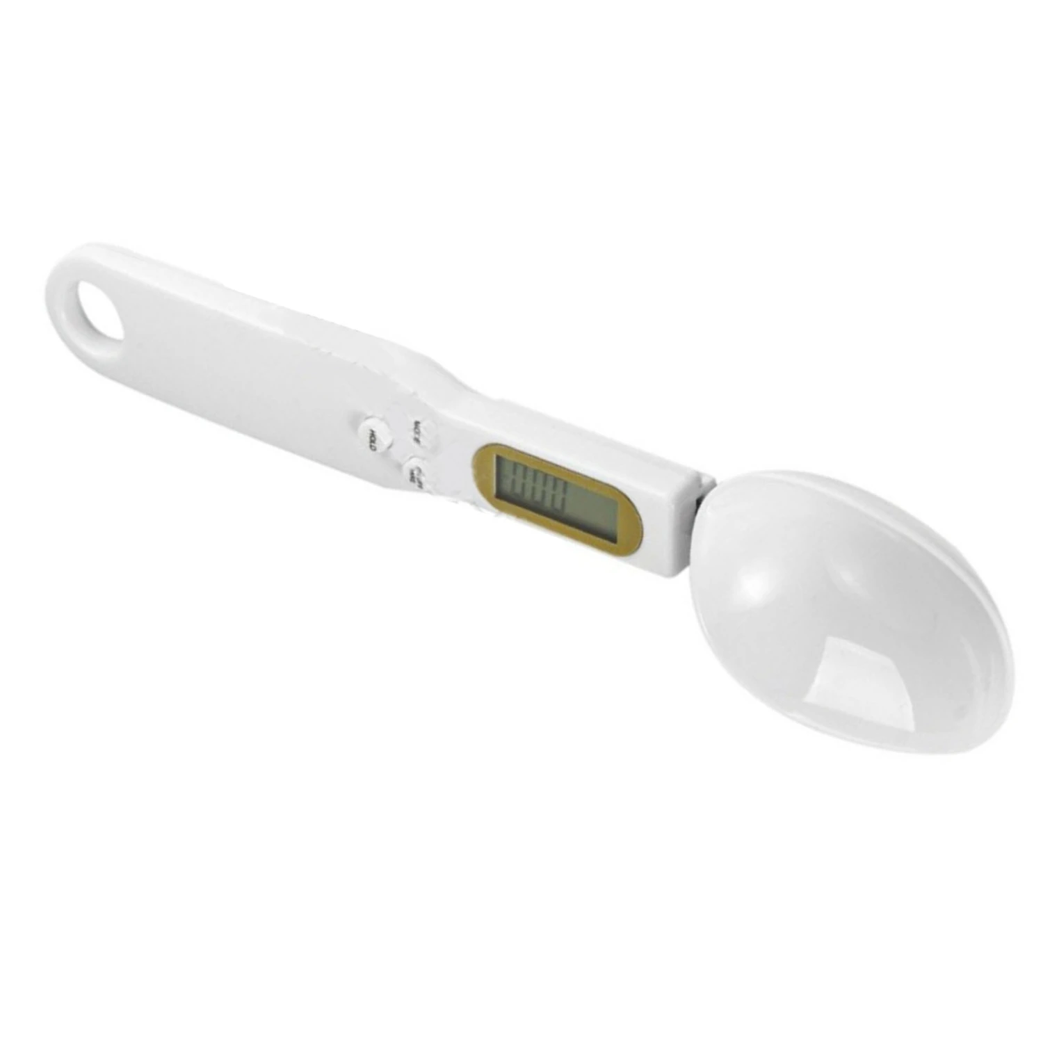 Electronic Spoon Scale White Compact Sensitive High Accuracy Detachable Measuring Spoon Food Scale for Baking
