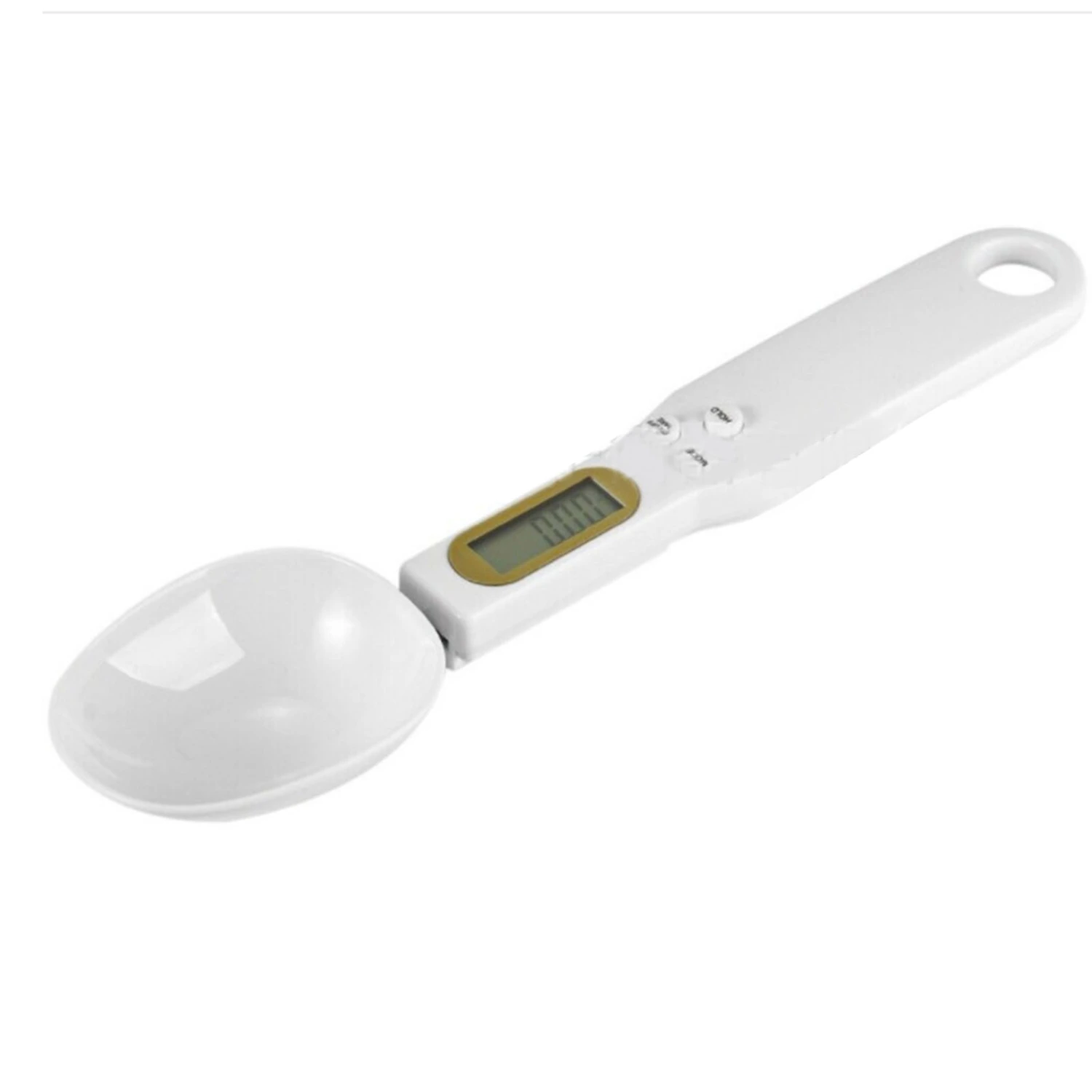 Electronic Spoon Scale White Compact Sensitive High Accuracy Detachable Measuring Spoon Food Scale for Baking