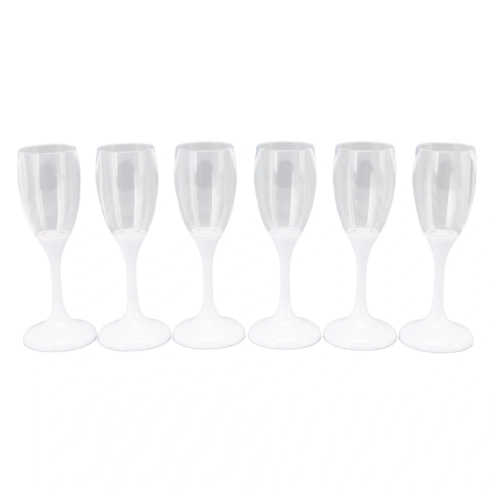 6Pcs LED Wine Glass Light Up Champagne Glasses 6 Color Lighting Home Decoration for Party