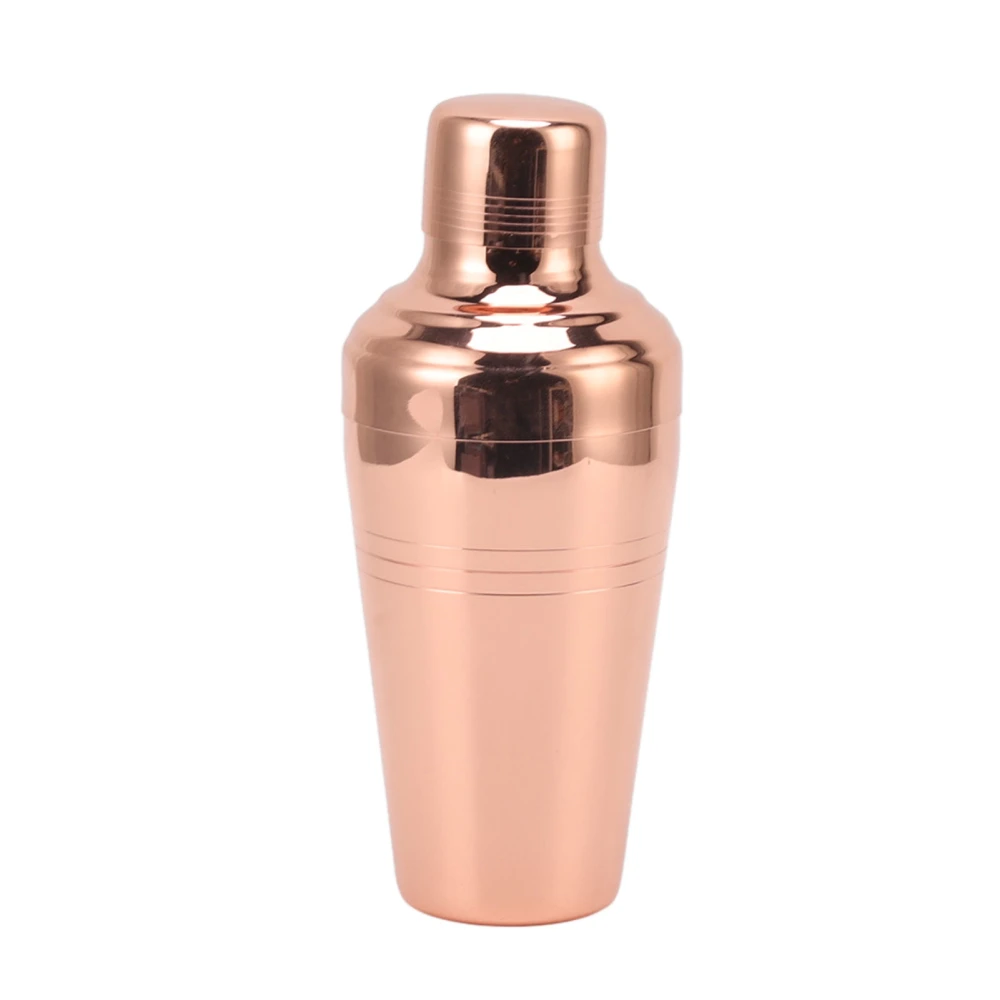 Cocktail Shaker Dishwasher Safe Rust Proof 304 Stainless Steel Bartender Drink Mixer for Bar 510mL Rose Gold