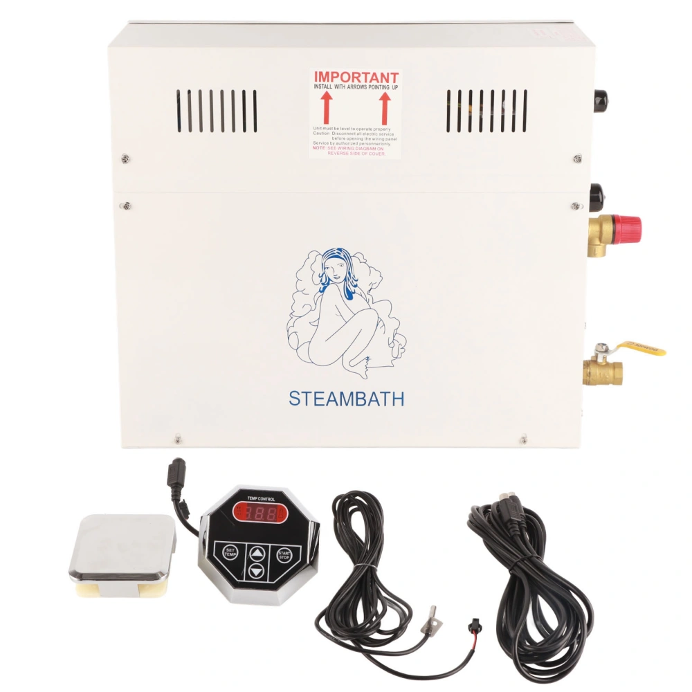 380‑415V Steam Shower Generator 9KW Steam Room Self Draining Steam Generator for Bath