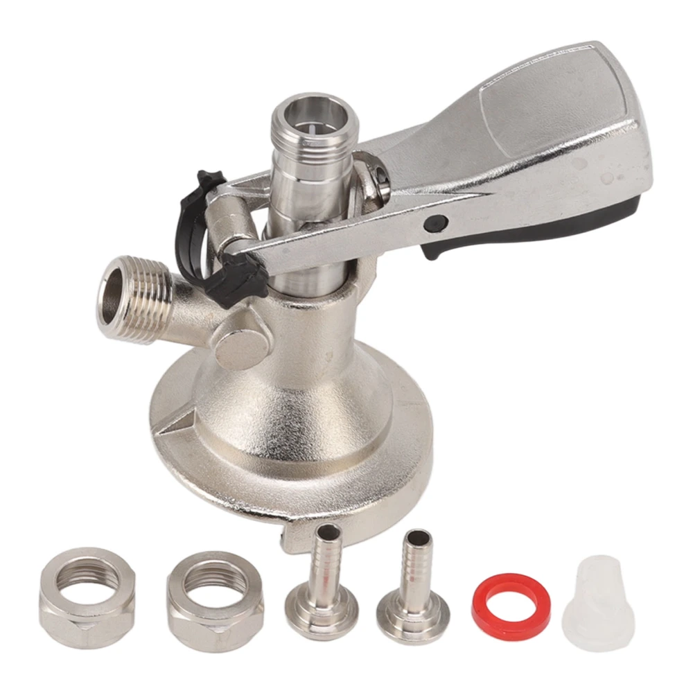 A Type Beer Keg Coupler Stainless Steel Wine Barrel Dispenser Beer Keg Tap Distributor Coupler