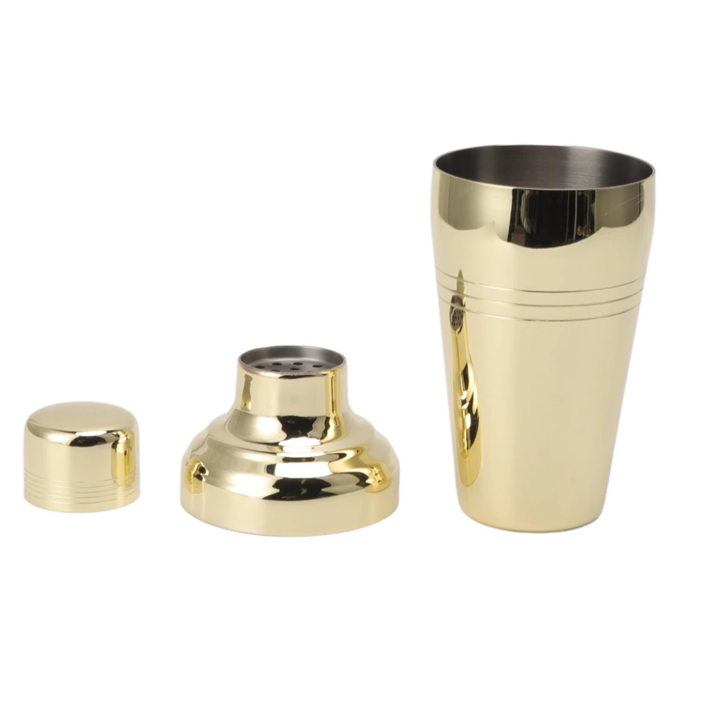 Cocktail Shaker 304 Stainless Steel Mixer Drink Shaker for Home Bartending Kit Bar Tool 510ml Gold