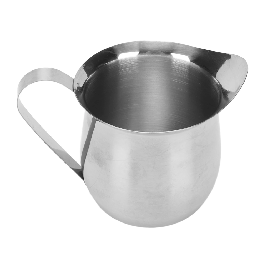 Milk Frothing Pitcher Stainless Steel Ergonomic Milk Frothing Cup Jug Steaming Pitcher for Coffee 8oz