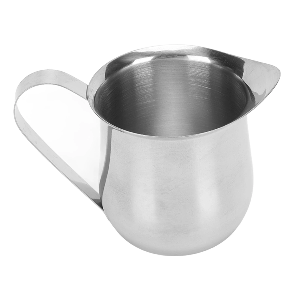 Milk Frothing Pitcher Stainless Steel Ergonomic Milk Frothing Cup Jug Steaming Pitcher for Coffee 5oz