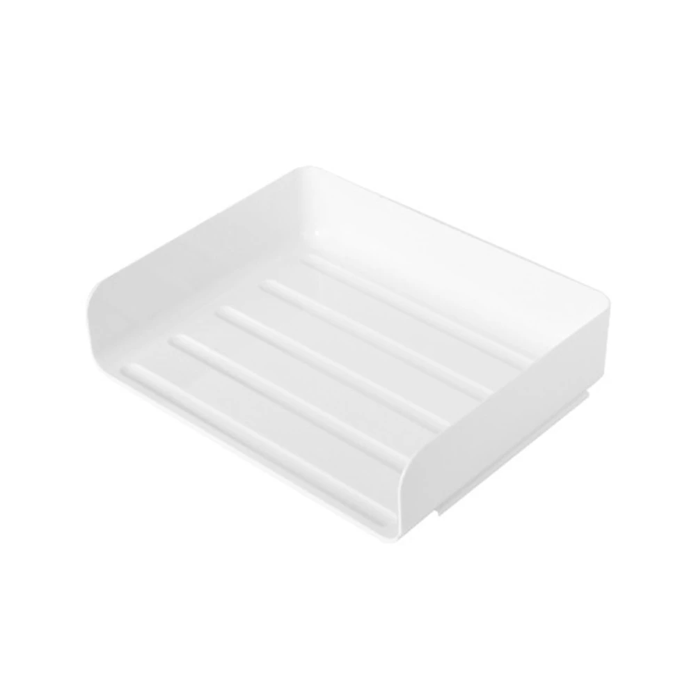 Desktop Storage Box Storage Case House Office Stackable Lateral Desk Document Organizer for File Notebook White