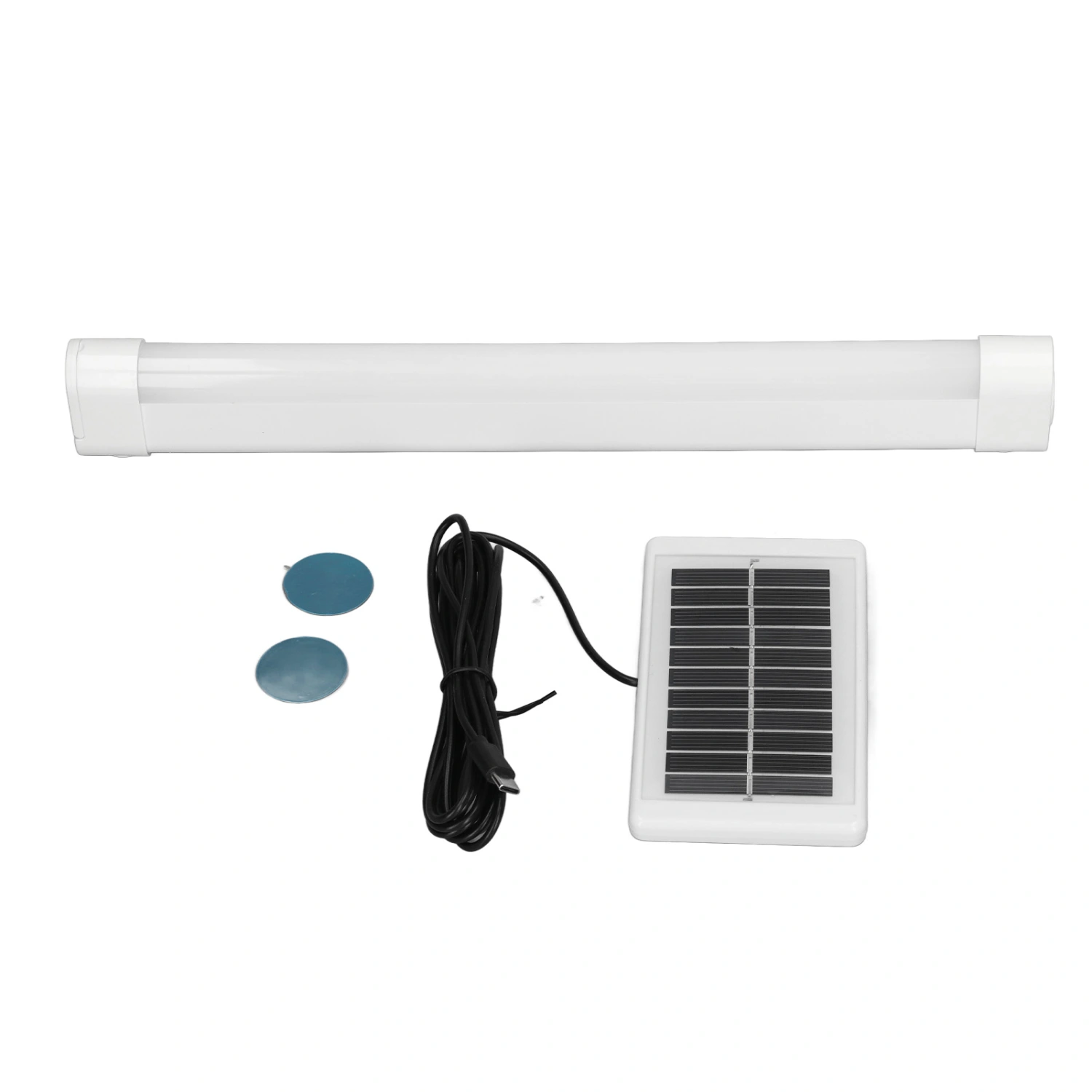 LED Camping Tube Light Waterproof Solar Powered USB Rechargeable Camping Light for Outdoor Use