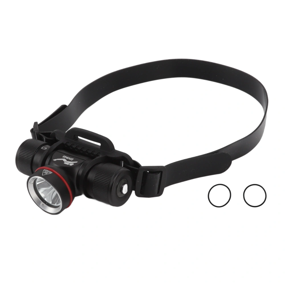 Diving Headlamp 1500LM Yellow Light LED Diving Head Lamp IPX8 Waterproof Underwater 80m Depth Headlight