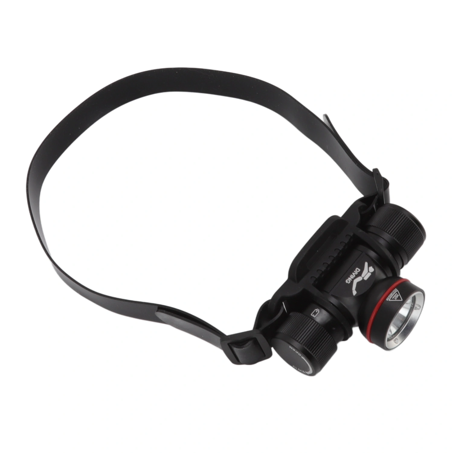 Diving Headlamp 1500LM Yellow Light LED Diving Head Lamp IPX8 Waterproof Underwater 80m Depth Headlight