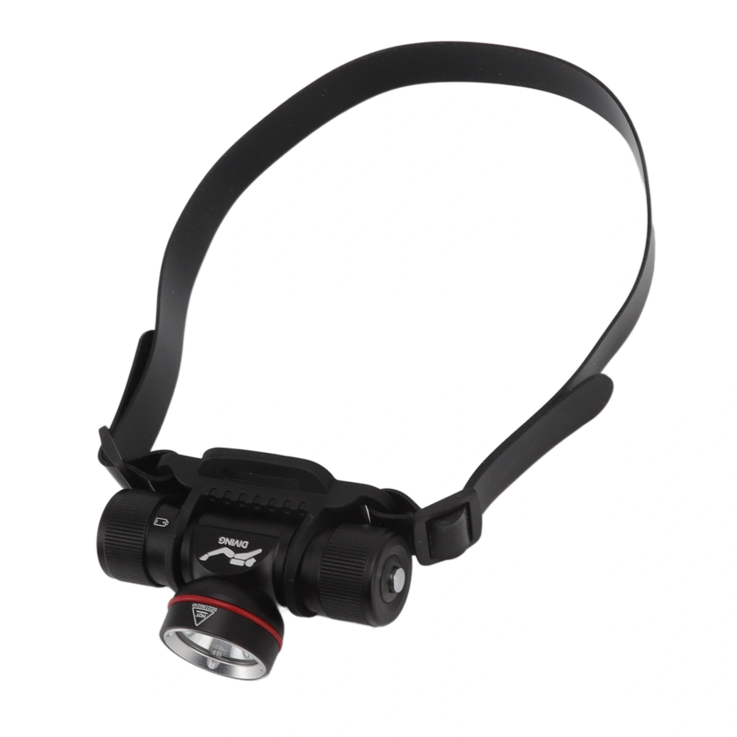 Diving Headlamp 1500LM Yellow Light LED Diving Head Lamp IPX8 Waterproof Underwater 80m Depth Headlight