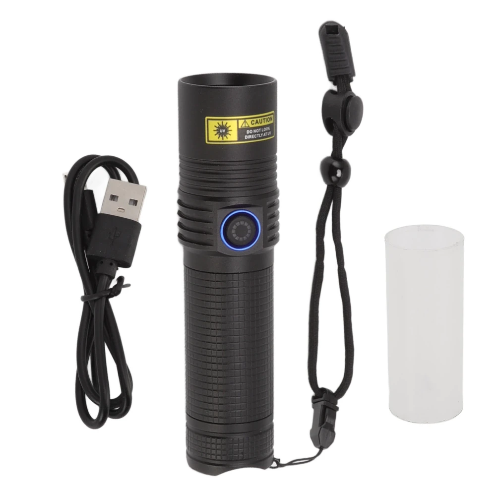 Black Light UV 365nm Flashlight Professional Blacklight LED Handheld Torch for Urine Pet Resin Curing Gas Leakage Detection