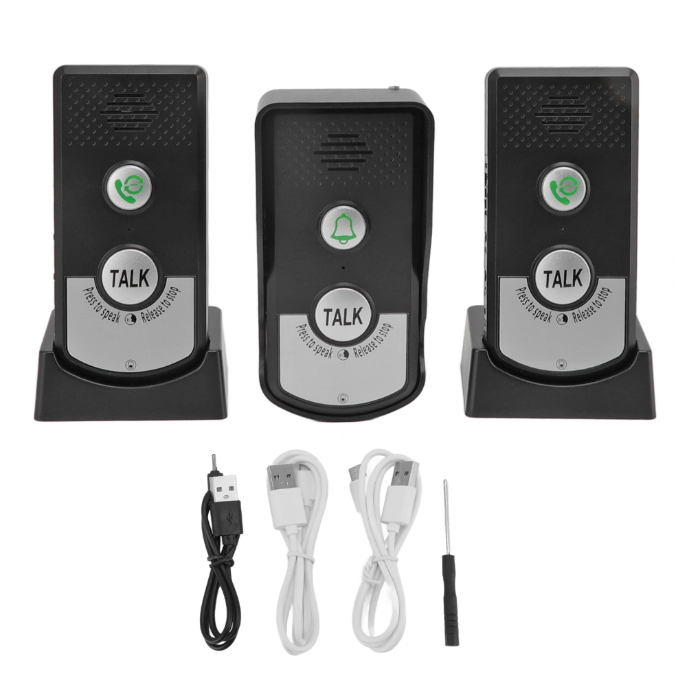 Voice Intercom Doorbell Usb Charging Home Intelligent 1000m Long Distance Wireless Intercom Doorbell