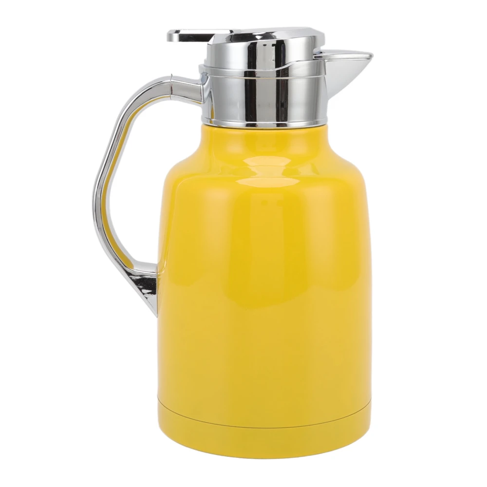 304 Stainless Steel Thermal Tea Pot Insulated Coffee Pot Hotel Restaurant Welcome Pot Yellow