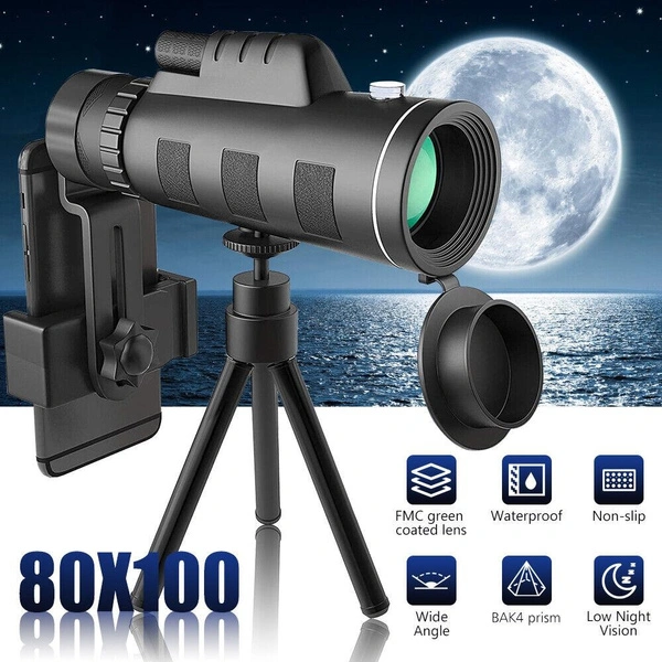 Day/Night Military Telescope HD 40*60 Zoom 4K Monocular Starscope Telescope US