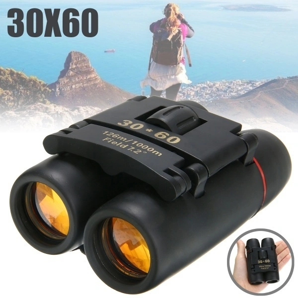 Mini 30x60 Zoom Binocular Telescope Low Light Night Vision 1000m Hunting Sports Camping Tool