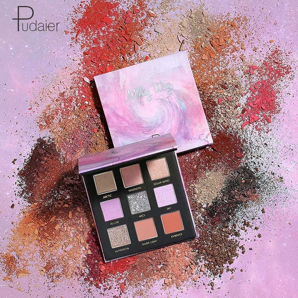 Health & Beauty 9 Colors eyeshadow Pallete Sunset Polar Light Milky Way Serices professional Matte glitter eyeshadows palette for eyes